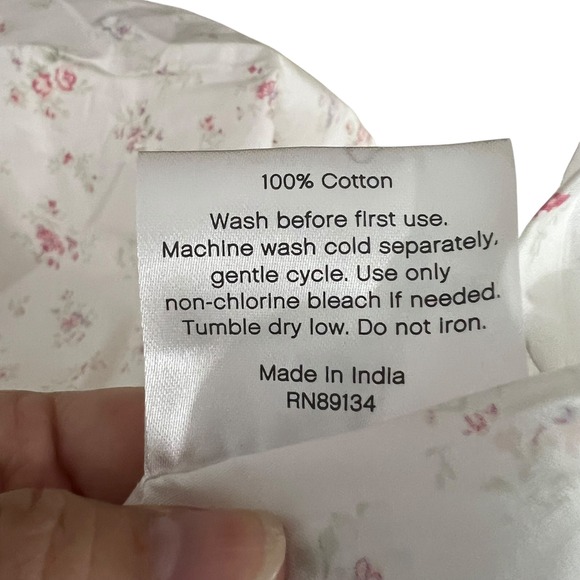 The‎ Farmhouse Rachel Ashwell Floral Cotton Cottagecore Top Sheet Full Queen - Picture 3 of 4